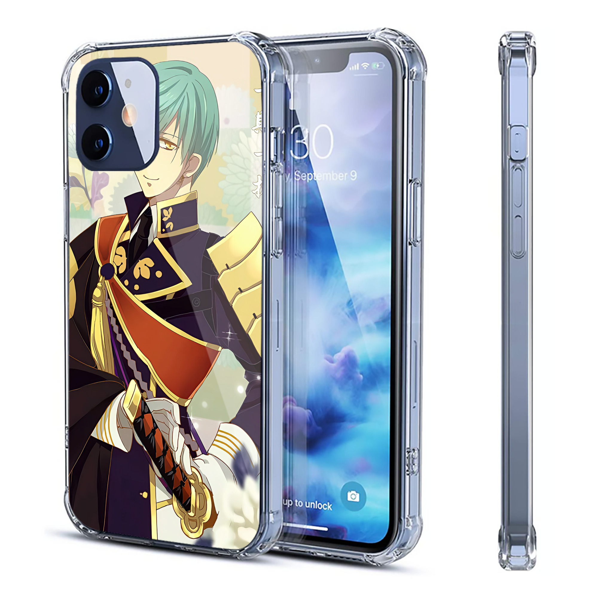 （画像用） 刀剣乱舞 Touken Ranbu 【iPhone 12シリーズ対応】透明スマホケース（クリアソフトケース）